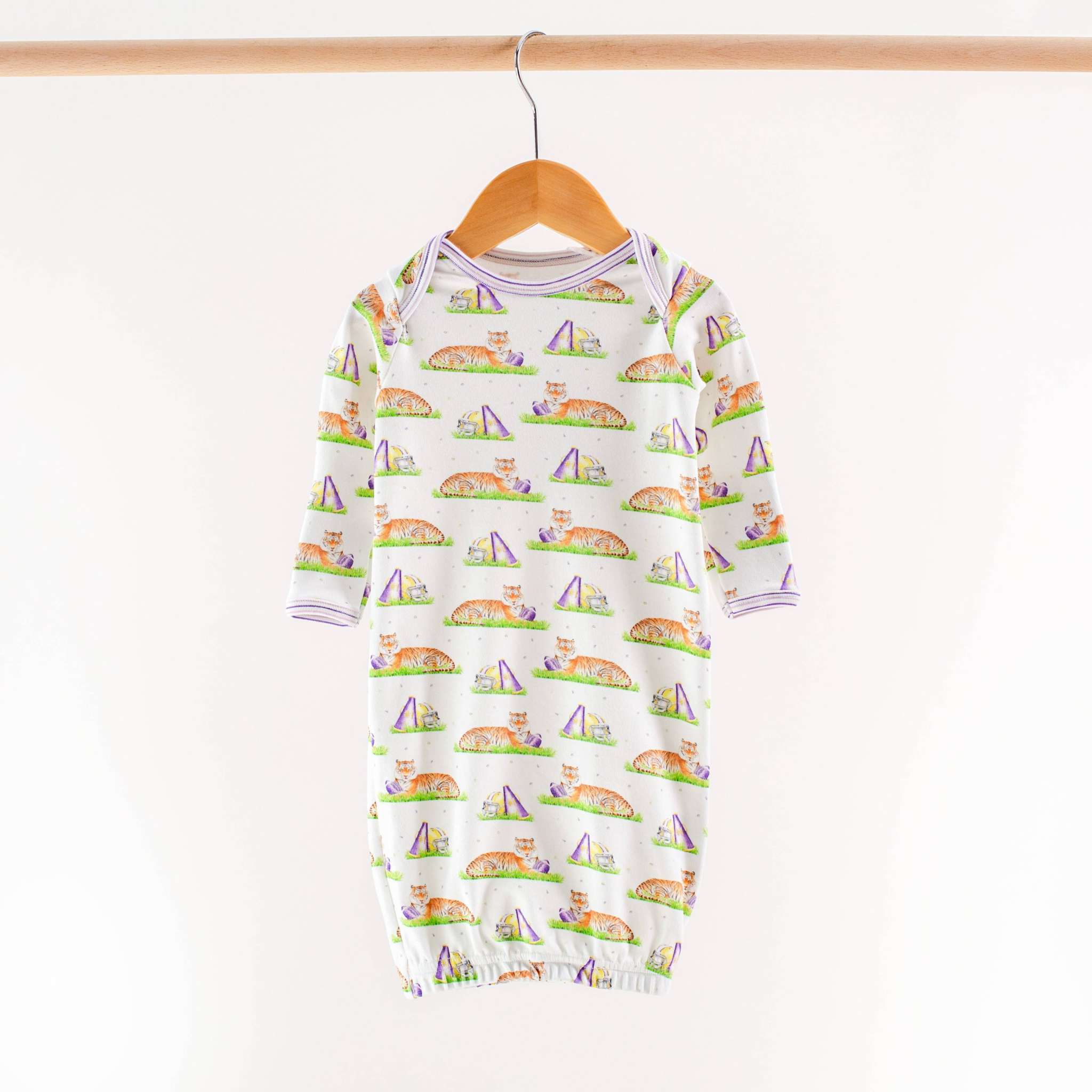 Nola Tawk - Mascot Mania in Louisiana Organic Cotton Kids Pajamas