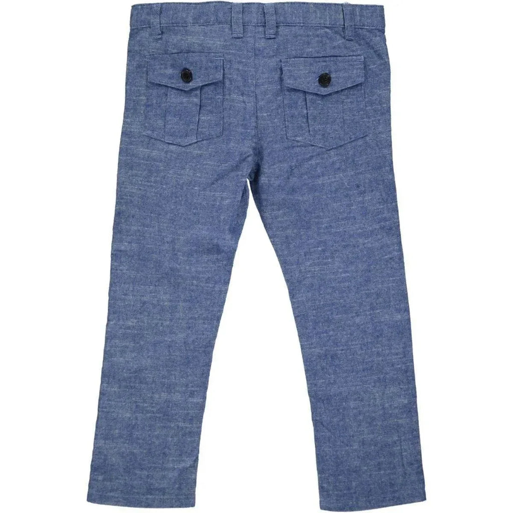 Blue Soft Cotton Pants