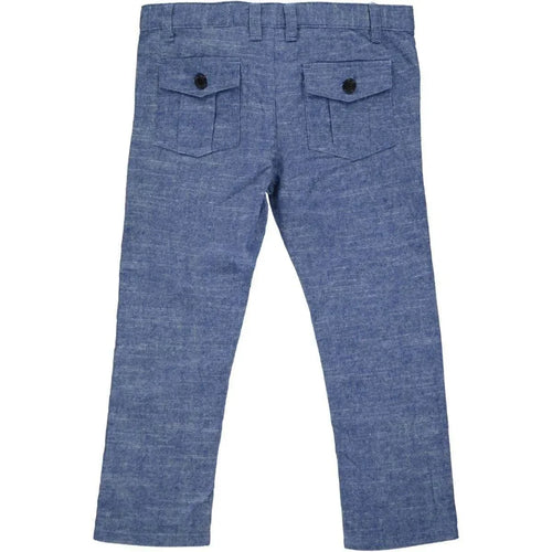 Blue Soft Cotton Pants