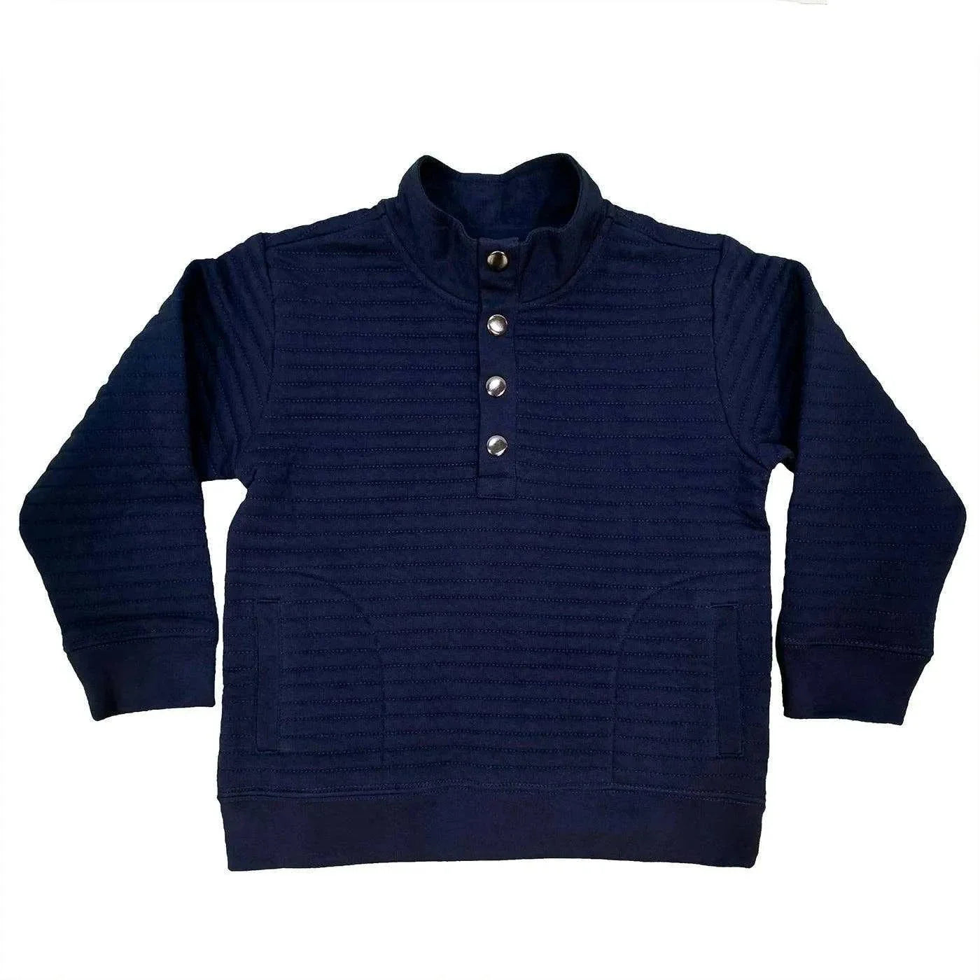 Saltwater Boys Company - Lanier Quilted Pullover - Navy